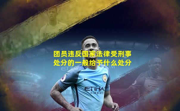 团员违反国家法律受刑事处分的一般给予什么处分