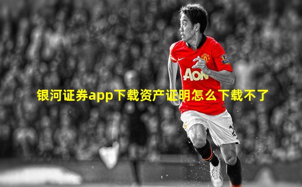 银河证券app下载资产证明怎么下载不了