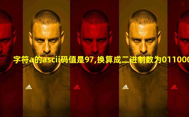 字符a的ascii码值是97,换算成二进制数为0110000